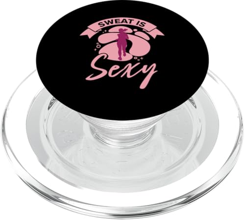 Sweat Is Sexy Marathon-Laufläufer PopSockets PopGrip für MagSafe von Marathon Running Half Marathoner Runner Clothing