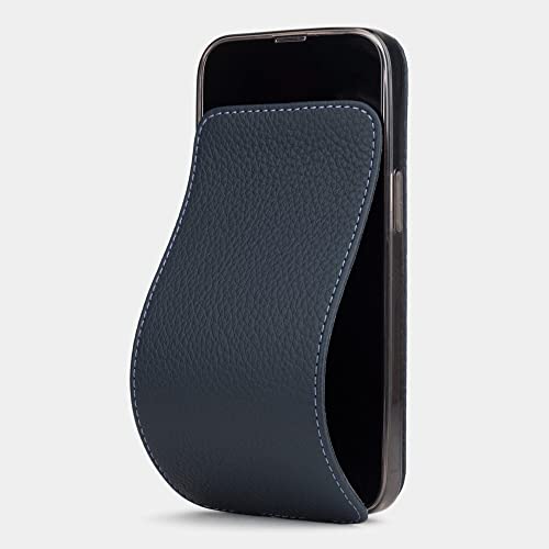 Marcel Robert - HandyHülle für iPhone 13 - Patentiertes Modell - aus echten Premium Leder - [ BLAU ] von Marcel Robert