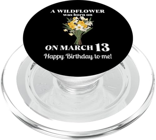 März Geburt Blume Narzisse und Jonquils 13. März Geburtstag PopSockets PopGrip für MagSafe von March BirthdayWildflower Designs