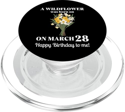 März Geburt Blume Narzisse und Jonquils 28. März Geburtstag PopSockets PopGrip für MagSafe von March BirthdayWildflower Designs