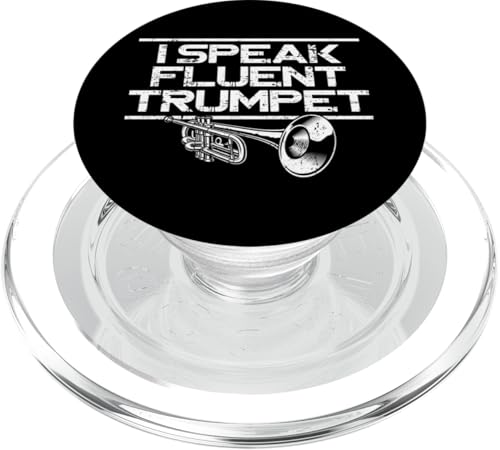 Trompetenspieler Vintage I Speak Fluent Trompete PopSockets PopGrip für MagSafe von Marching Band Jazz Brass Band Trumpeter DA0