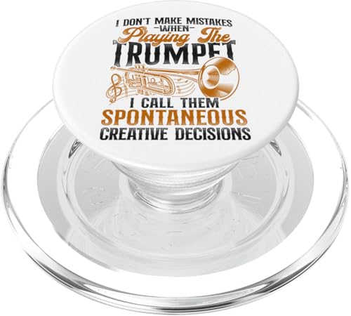 Trompetenspieler Vintage I Don't Make Mistakes When Playing PopSockets PopGrip für MagSafe von Marching Band Jazz Brass Band Trumpeter HD0