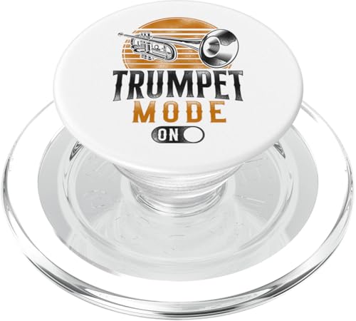 Trompetenspieler Vintage Retro Trompete Modus On PopSockets PopGrip für MagSafe von Marching Band Jazz Brass Band Trumpeter HD0