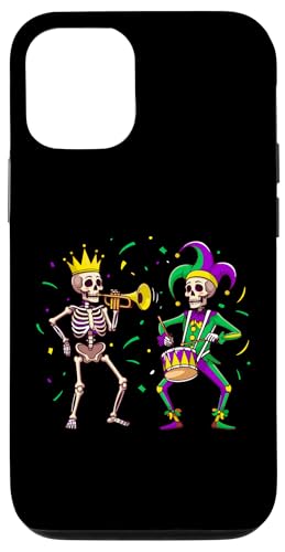 Hülle für iPhone 12/12 Pro Mardi Gras Skelett von Mardi Gras Carnival Gifts & Clothing by DEILLUM