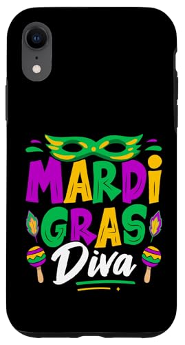 Hülle für iPhone XR Faschingsdiva von Mardi Gras Carnival Gifts & Clothing by DEILLUM