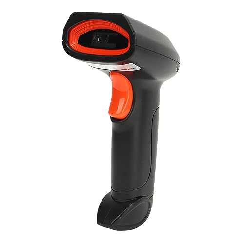 Kabelloser Barcode-Scanner, 2,4 G Kabelloser Bluetooth-USB-Hand-Barcode-Scanner-Leser, Automatisches, Schnelles, Genaues Scannen von 2D-1D-QR-Code mit Sprachansage von Marhynchus