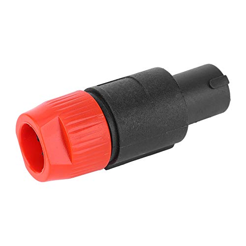 Marhynchus Audio-Kabelstecker, 10 Stück C NL4FC Audio-Lautsprecher-Stecker, Wasserdichter 4-poliger Speakon-Stecker, Kabelstecker mit Benutzerfreundlichem Verriegelungsdesign, 30 A, Sc (Rot) von Marhynchus