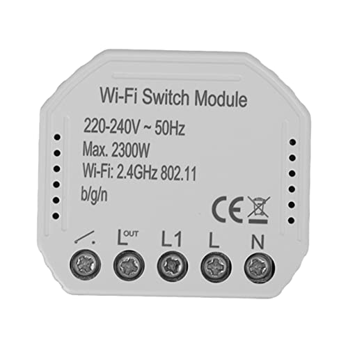 Smart WiFi Switch-Modul, Remote-Sprachsteuerung für -Assistenten, DIY-Wireless-Modul für 220-240V AC-Geräte mit Vielseitiger -App-Steuerung von Marhynchus