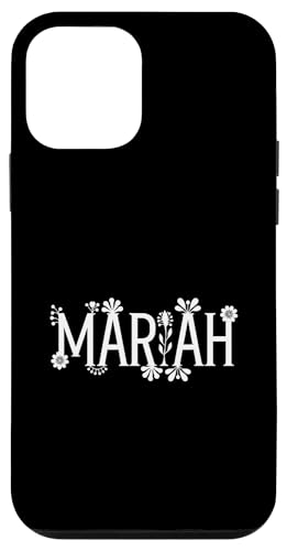 Hülle für iPhone 12 mini Mariah Name Custom Flower Personalisierte Botanische Frauen Mädchen von Mariah Name Plant Daughter Floral Toddler Kids Mom