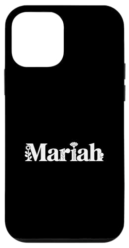 Hülle für iPhone 12 mini Mariah Name Custom Flower Personalisierte Botanische Frauen Mädchen von Mariah Name Plant Daughter Floral Toddler Kids Mom