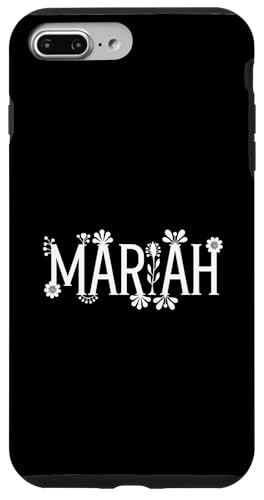 Hülle für iPhone 7 Plus/8 Plus Mariah Name Custom Flower Personalisierte Botanische Frauen Mädchen von Mariah Name Plant Daughter Floral Toddler Kids Mom