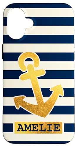 Amelie Name Vorname Maritimes Nautik Design Personalisiert Hülle für iPhone 16 Plus Amelie Name Vorname Maritimes Nautik Design Personalisiert Hülle für iPhone 16 Plus von Maritime Trend Designs Namensgeschenke Ideen