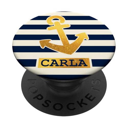 Carla Name Vorname Maritimes Nautik Design Personalisiert PopSockets Klebender PopGrip Carla Name Vorname Maritimes Nautik Design Personalisiert PopSockets Klebender PopGrip von Maritime Trend Designs Namensgeschenke Ideen
