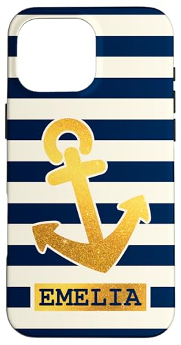 Emelia Name Vorname Maritimes Nautik Design Personalisiert Hülle für iPhone 16 Pro Max Emelia Name Vorname Maritimes Nautik Design Personalisiert Hülle für iPhone 16 Pro Max von Maritime Trend Designs Namensgeschenke Ideen