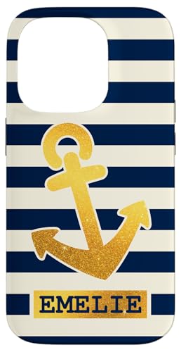 Emelie Name Vorname Maritimes Nautik Design Personalisiert Hülle für iPhone 14 Pro Emelie Name Vorname Maritimes Nautik Design Personalisiert Hülle für iPhone 14 Pro von Maritime Trend Designs Namensgeschenke Ideen
