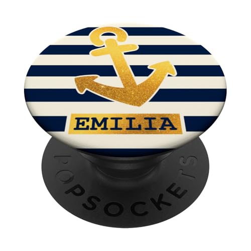 Emilia Name Vorname Maritimes Nautik Design Personalisiert PopSockets Klebender PopGrip Emilia Name Vorname Maritimes Nautik Design Personalisiert PopSockets Klebender PopGrip von Maritime Trend Designs Namensgeschenke Ideen
