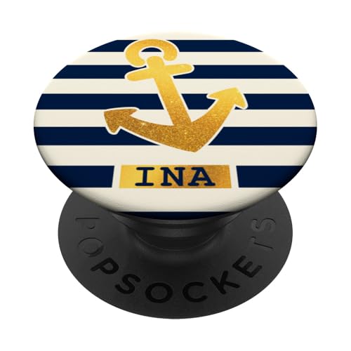 Ina Name Vorname Maritimes Nautik Design Personalisiert PopSockets Klebender PopGrip Ina Name Vorname Maritimes Nautik Design Personalisiert PopSockets Klebender PopGrip von Maritime Trend Designs Namensgeschenke Ideen