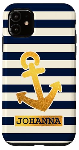 Johanna Name Vorname Maritimes Nautik Design Personalisiert Hülle für iPhone 11 Johanna Name Vorname Maritimes Nautik Design Personalisiert Hülle für iPhone 11 von Maritime Trend Designs Namensgeschenke Ideen