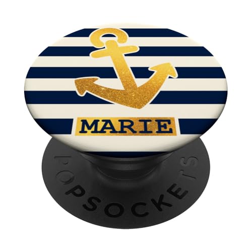 Marie Name Vorname Maritimes Nautik Design Personalisiert PopSockets Klebender PopGrip Marie Name Vorname Maritimes Nautik Design Personalisiert PopSockets Klebender PopGrip von Maritime Trend Designs Namensgeschenke Ideen