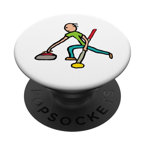 Eisstockschießen PopSockets Klebender PopGrip von Mark Ewbie