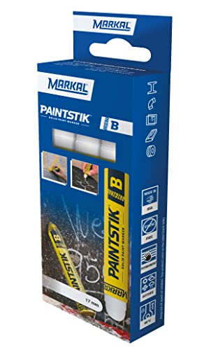 B Paintstik Retail Pack – Marker, Weiß, 3 Stück von Markal