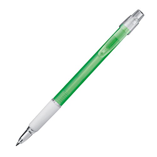 100x Kugelschreiber / transparent / Farbe: grün von Markenlos