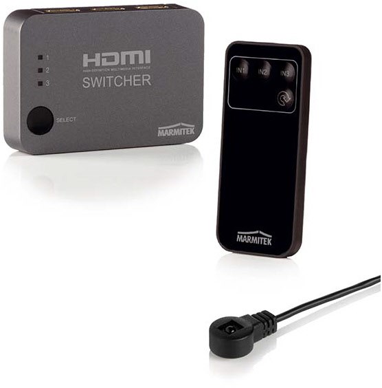 Connect 310 UHD HDMI-Verteiler anthrazit von Marmitek