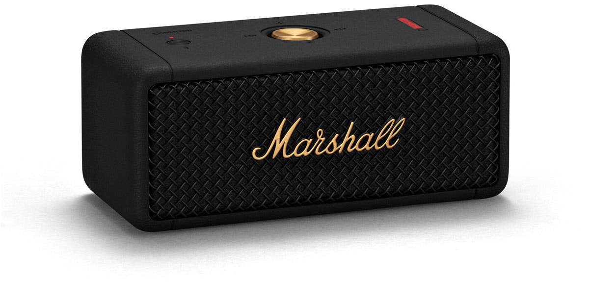 Emberton BT Bluetooth-Lautsprecher schwarz/messing von Marshall