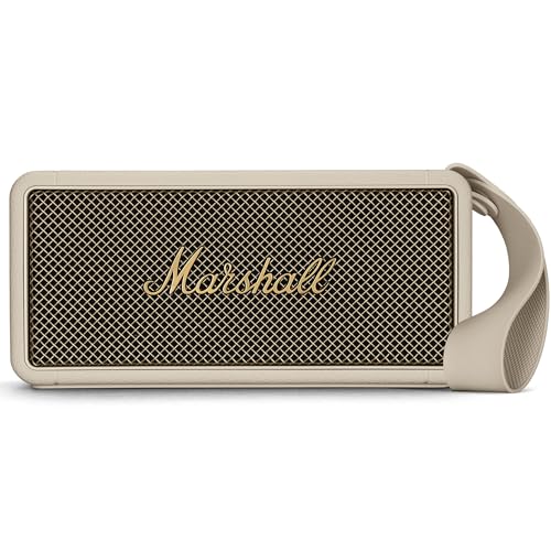 Marshall Middleton kabelloser tragbarer Bluetooth-Lautsprecher, über 20 Stunden tragbare Spielzeit, wasserfest IP67 – Crème von Marshall