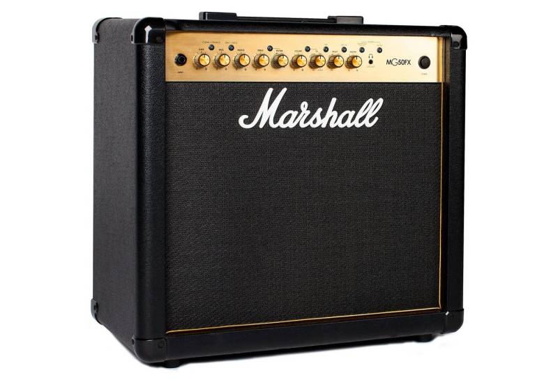 Marshall Verstärker (MG50GFX Black & Gold - Transistor Combo Verstärker für E-Gitarre) von Marshall