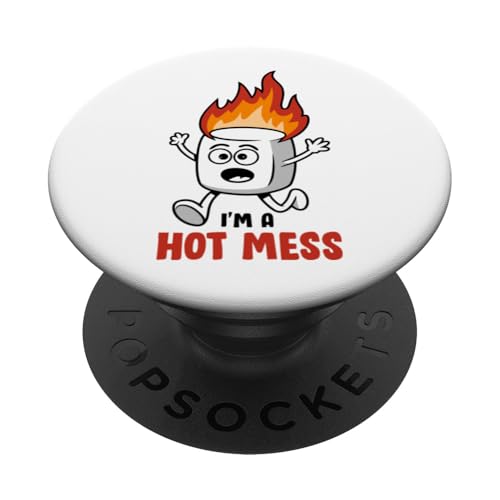 Witziger Marshmallow Spruch PopSockets Klebender PopGrip von Marshmallow Designs