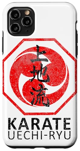 Hülle für iPhone 11 Pro Max Uechi Ryu Karate Symbol Kanji Japan Kampfkunst Jahrgang MMA von Martial Artist Wear