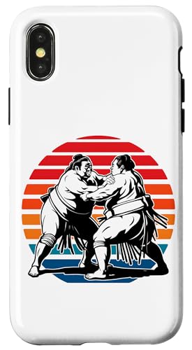 Hülle für iPhone X/XS Sumo Fighter Japan Sun Kampfkunst Jahrgang Vintage von Martial Artist Wear