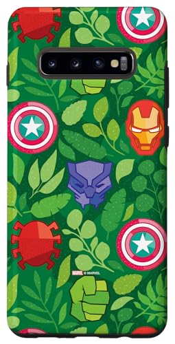 Hülle für Galaxy S10+ Marvel We Are Groot Avengers & Spider-Man Symbols and Leaves von Marvel