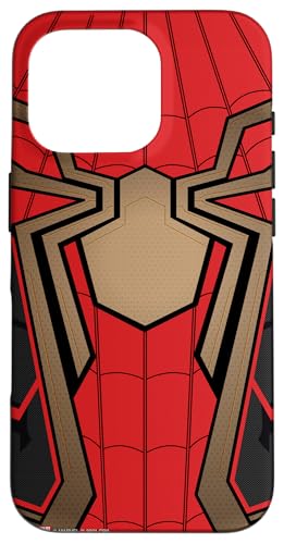 Hülle für iPhone 16 Pro Marvel Spider-Man No Way Home Spider Suit Rot von Marvel