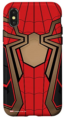 Hülle für iPhone X/XS Marvel Spider-Man No Way Home Spider Suit Rot von Marvel