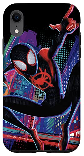 Hülle für iPhone XR Marvel Spider-Man in das Spider-Verse Miles Morales City von Marvel