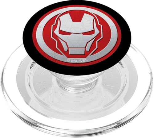 Marvel Iron Man Tony Stark Icon Red and Silver PopSockets PopGrip für MagSafe von Marvel