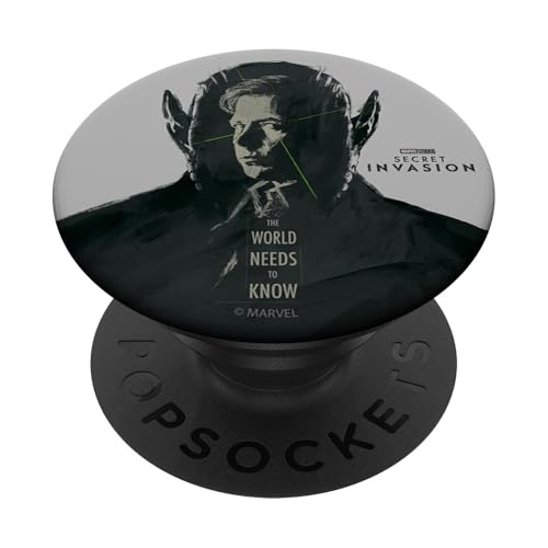 Marvel Secret Invasion Talos The World Needs To Know Poster PopSockets mit austauschbarem PopGrip von Marvel