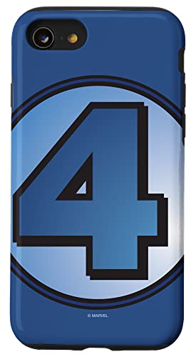 iPhone SE (2020) / 7 / 8 Marvel Fantastic Four Super Hero Logo Blue Case von Marvel