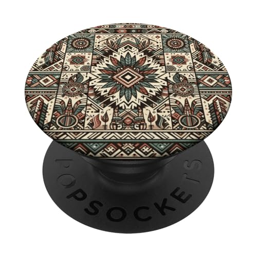 Nahtloses Muster mit Aztekenmuster PopSockets Klebender PopGrip von Marvelous Store.