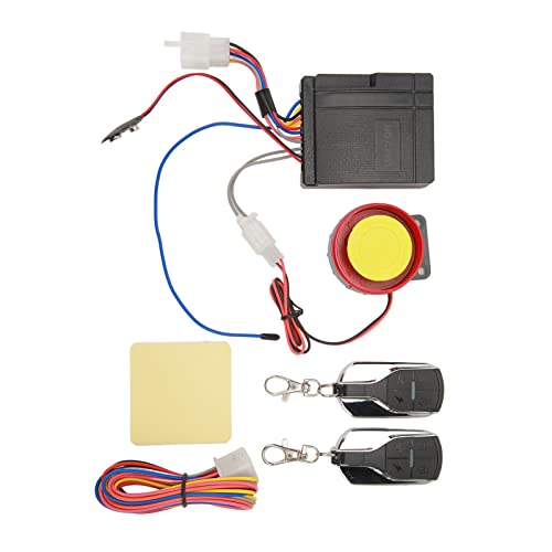 1 Wege Motorradalarmsystem 12V 4 Empfindlichkeitsniveau Universal Fernbedienungsalarm Kit für Scooter -Motorrad von MasYosh