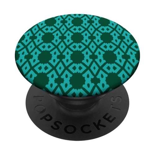 Arabeske Islamische Kunst Geometrisches Muster Türkis Blaugrün PopSockets Klebender PopGrip von Mashrabiya Art Gifts & Geometric Art Tees taiche