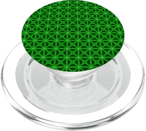 Mashrabiya-Stil Geometrisches Muster Ausschnitt Grün PopSockets PopGrip für MagSafe von Mashrabiya Art Gifts & Geometric Art Tees taiche