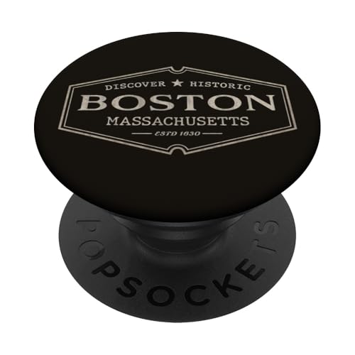 Boston, Massachusetts | Boston, MA Historisch PopSockets Klebender PopGrip von Massachusetts Standard Apparel Co.