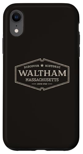 Hülle für iPhone XR Waltham Massachusetts | Waltham MA Historic von Massachusetts Standard Apparel Co.