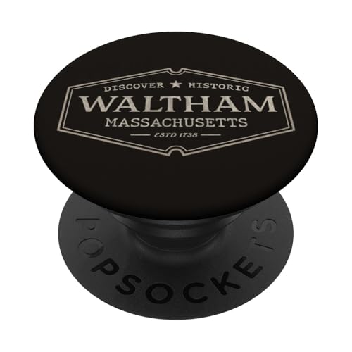 Waltham Massachusetts | Waltham MA Historic PopSockets Klebender PopGrip von Massachusetts Standard Apparel Co.