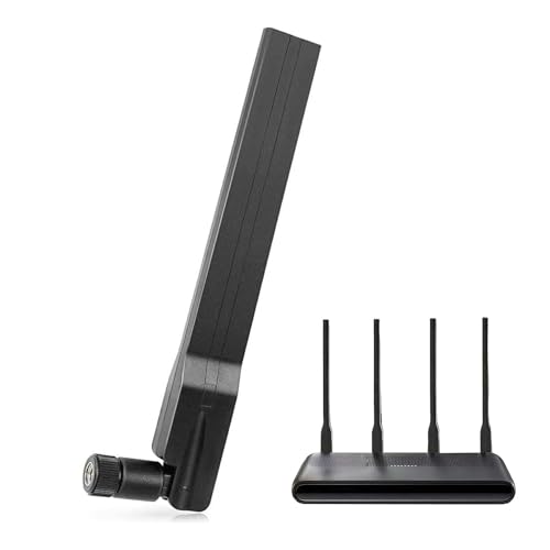 Maswell 4G LTE 5G NR Extern Antenne | 600-6000 MHz | 2 dBi Nicht für Geschwindigkeitswettbewerbe | WiFi 6 WLAN Bluetooth | SMA-Stecker Schnittstelle für Modem Router Gateway von Maswell