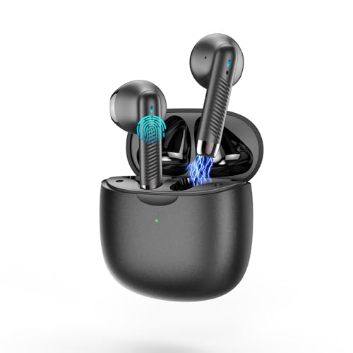 Bluetooth Kopfhörer, Kopfhörer Kabellos Bluetooth 5.3 In Ear Kopfhörer mit 4 HD Mic, 2024 Kabellose Kopfhörer ENC Noise Cancelling Earbuds Tiefer Bass von Matast