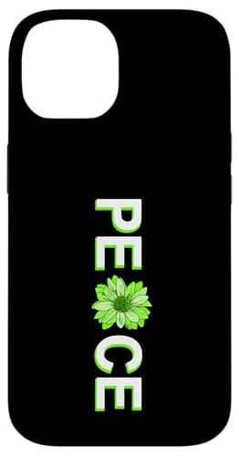 Hülle für iPhone 14 Grüne Blume und Frieden-Grafik von Match Green Color Graphic Tee